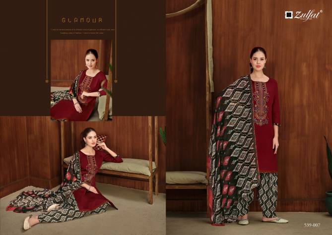 Shanaya Vol 2 By Zulfat Printed Jam Cotton Dress Material Wholesale Clothing Suppliers In India
